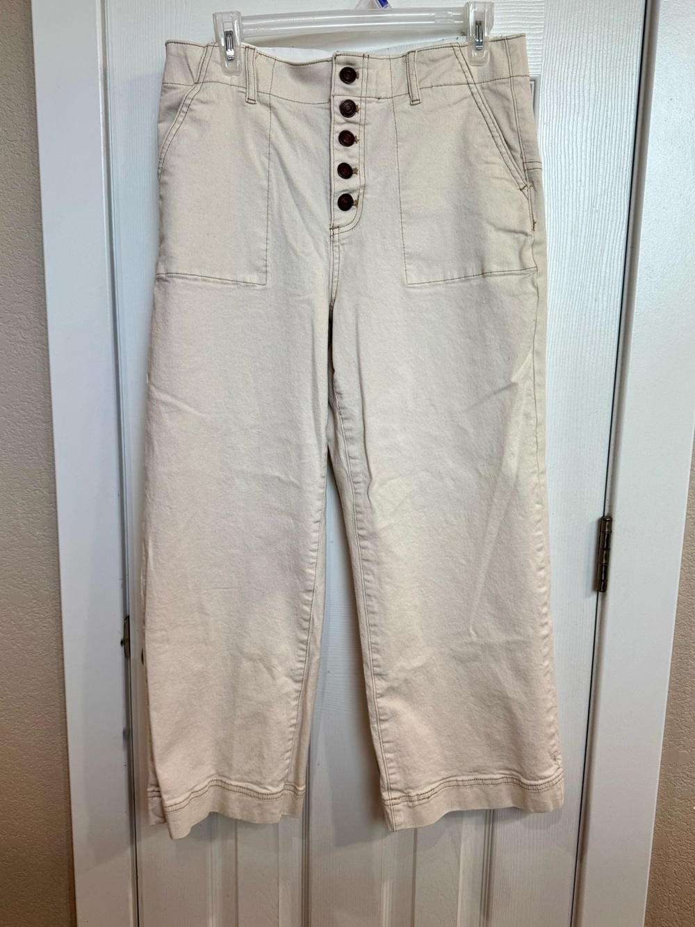 Tribal Jeans button fly cropped
